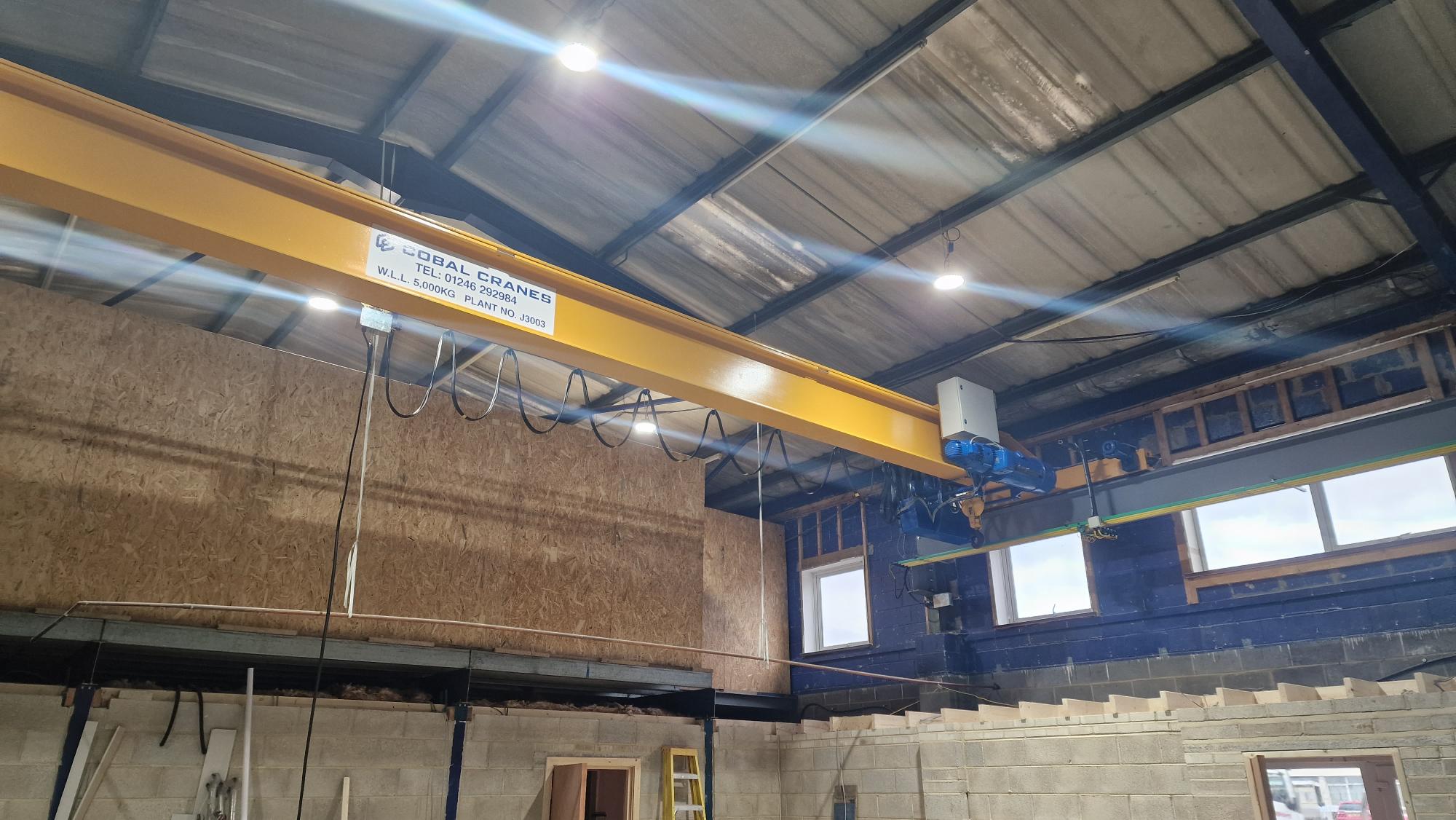Demag hoist unit and 30mtr gantry system