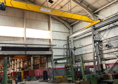 overhead single beam crane on gantry