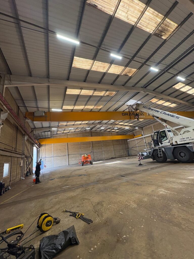 5000kg Twin Beam Crane Fitted With A SWF Crab Unit - Romsey